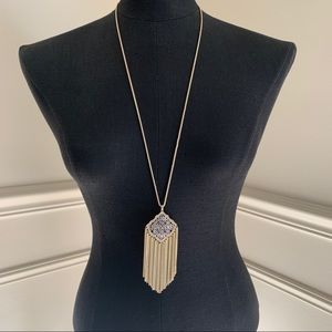Kendra Scott Kingston Gold Long Pendant Necklace